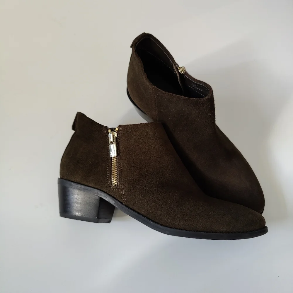 Taryn Rose Sabrina Loden Suede Ankle Bootie